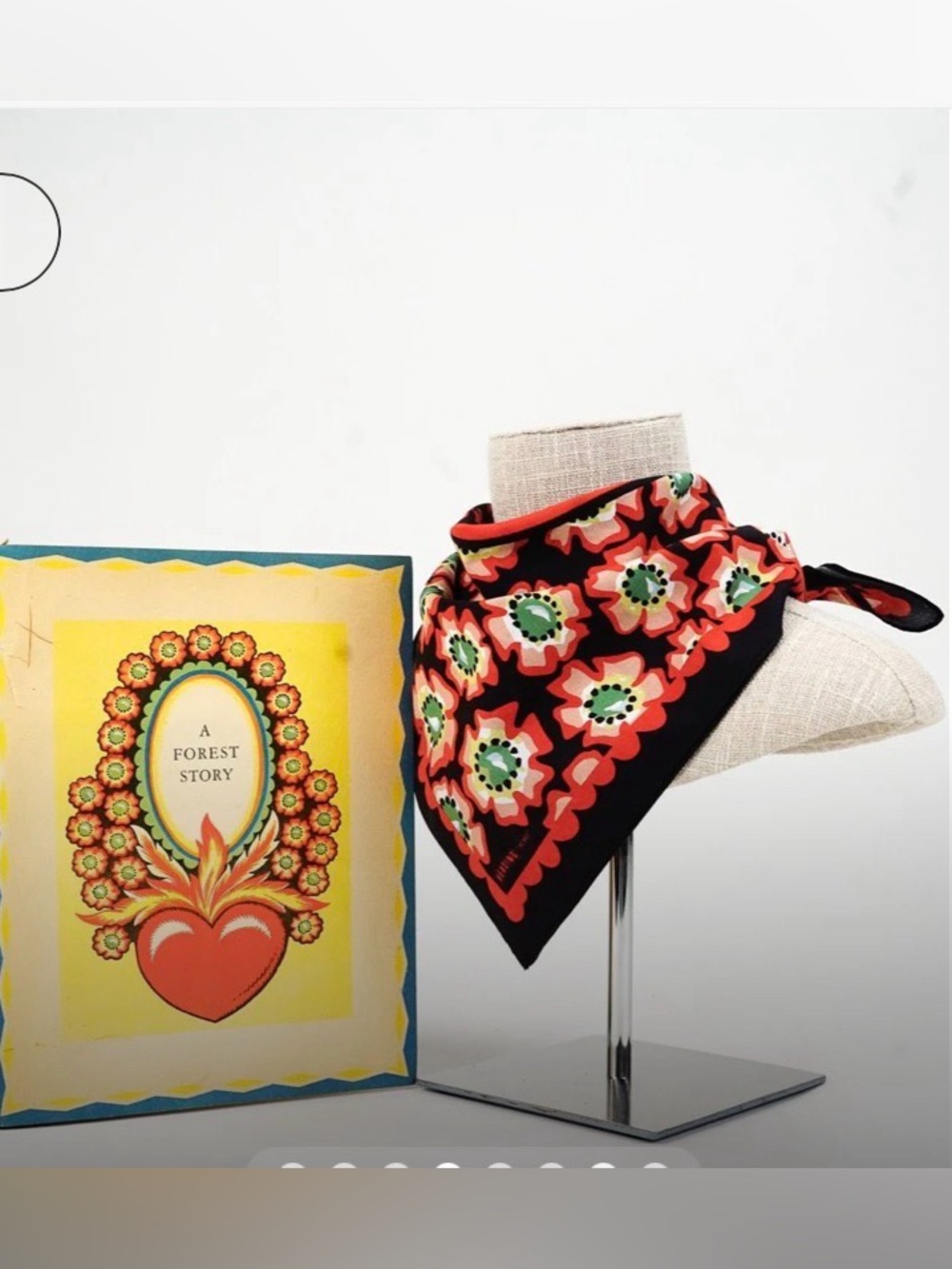 Heading Heart Bandana 24”x24” 100% Cotton NWT